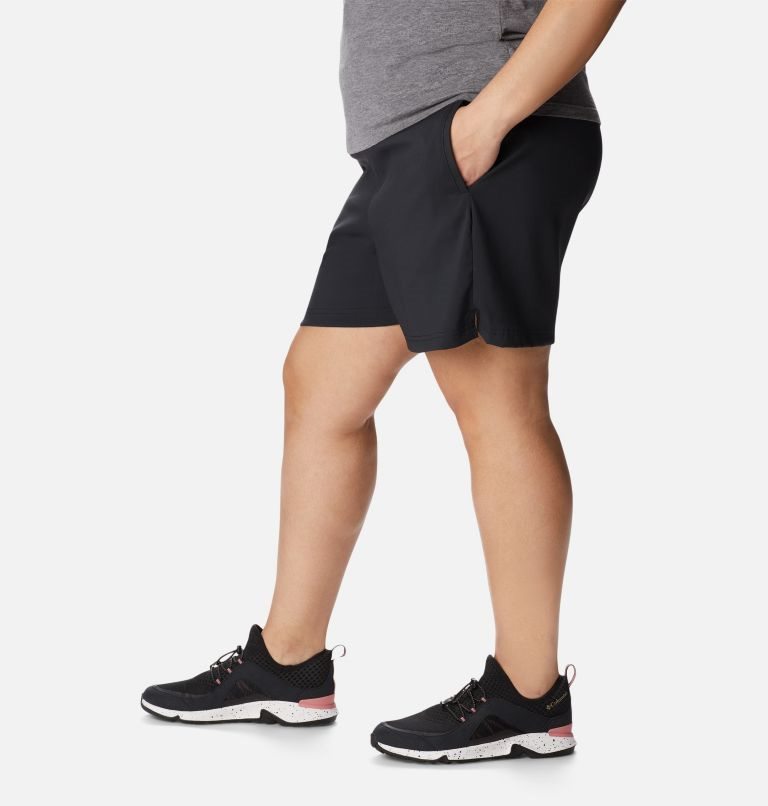 Women's Columbia On The Go Shorts Black | Plus Size CA-C5C4A